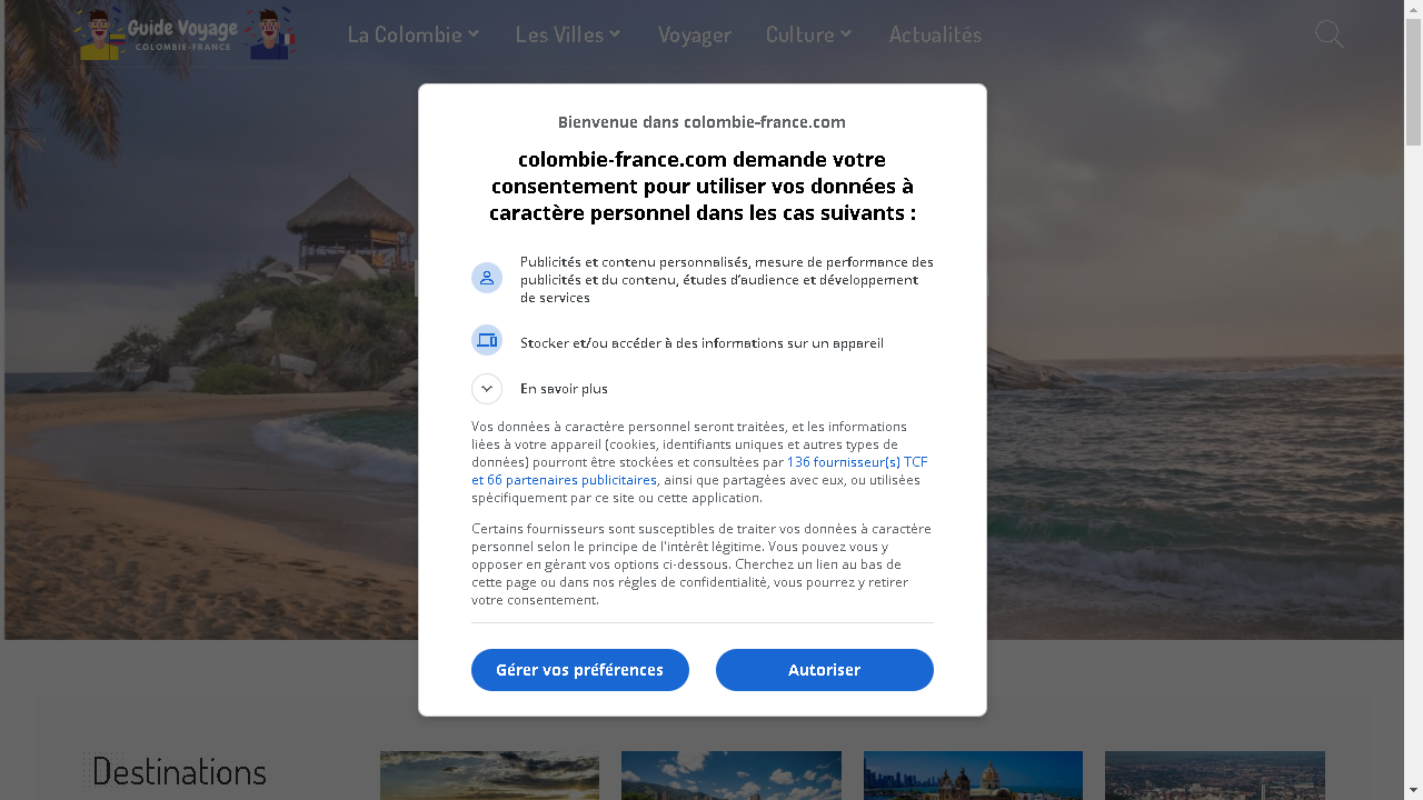 Capture d'écran de https://www.colombie-france.com/